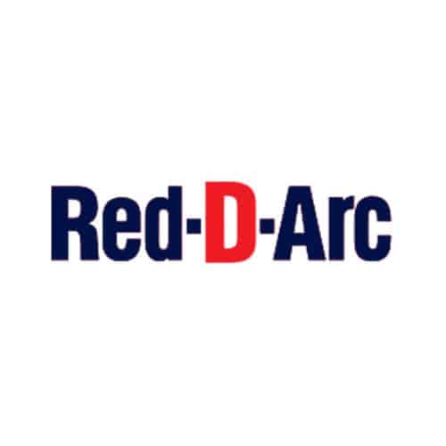 logo Red-D-Arc rouge et noir sur fond blanc dans la disposition de la bannière